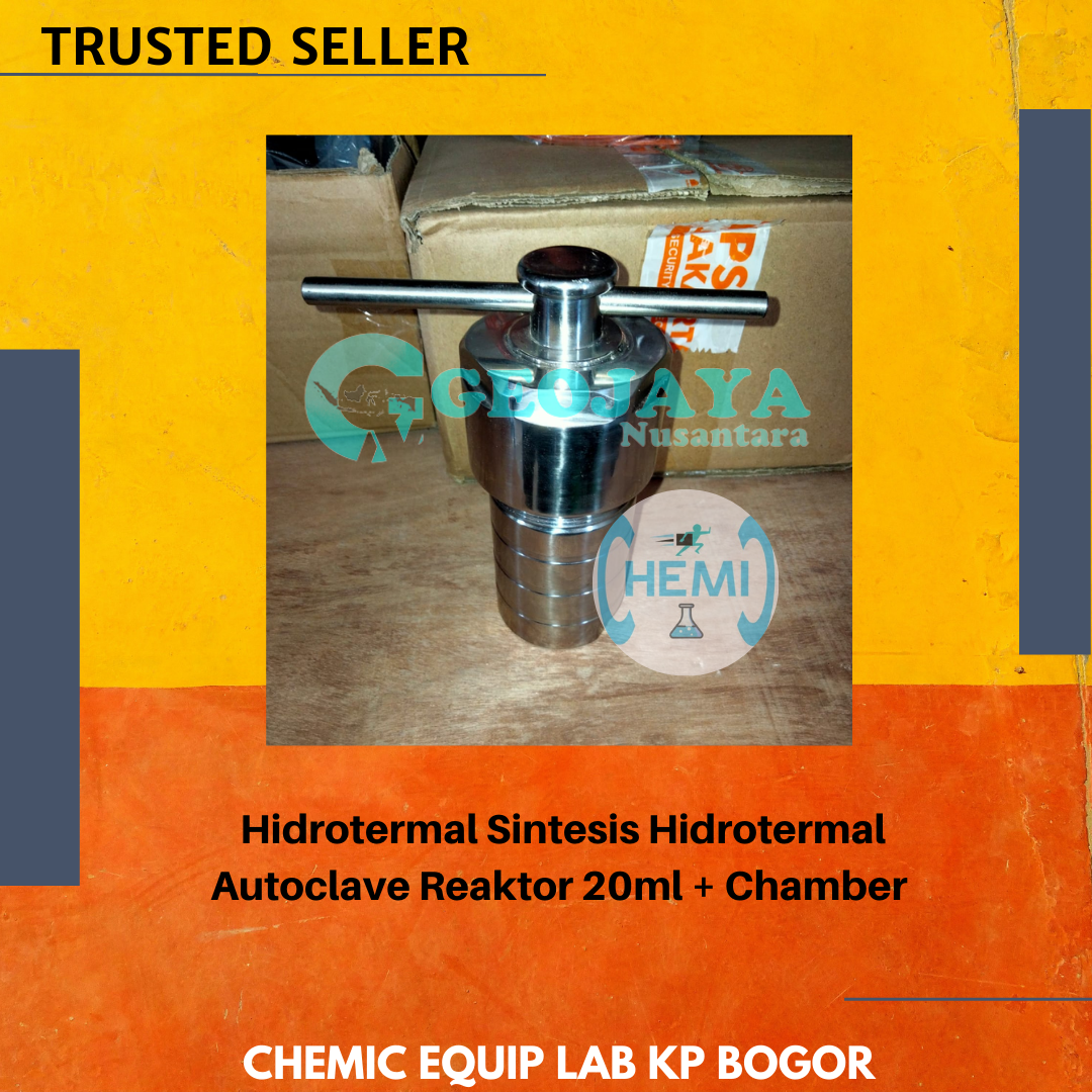 Hidrotermal Sintesis Hidrotermal Autoclave Reaktor 20ml Chamber